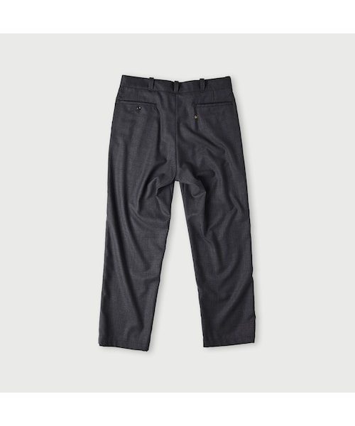 45R（フォーティファイブアール）の「ウールサキソニーのクロスビースラックス MEN（パンツ・メンズ・23-グレートップ/75-ネイビー・03-M/04-L/05-XL）」の3枚目の写真