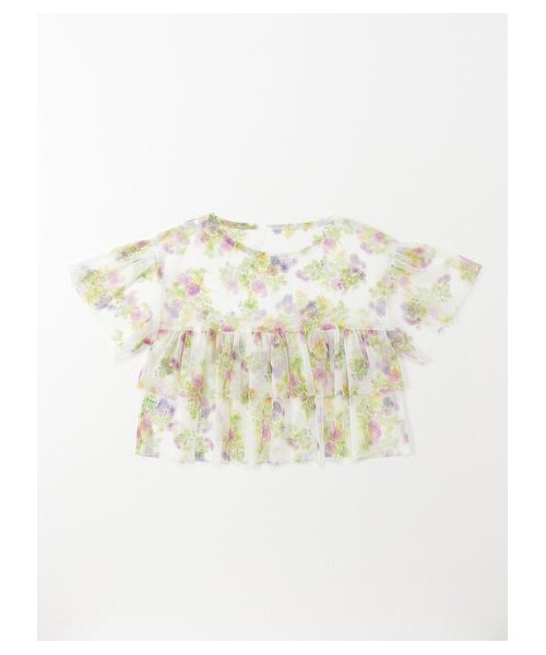 オリジナルフラワーチュールプリントチュニックＴシャツセット