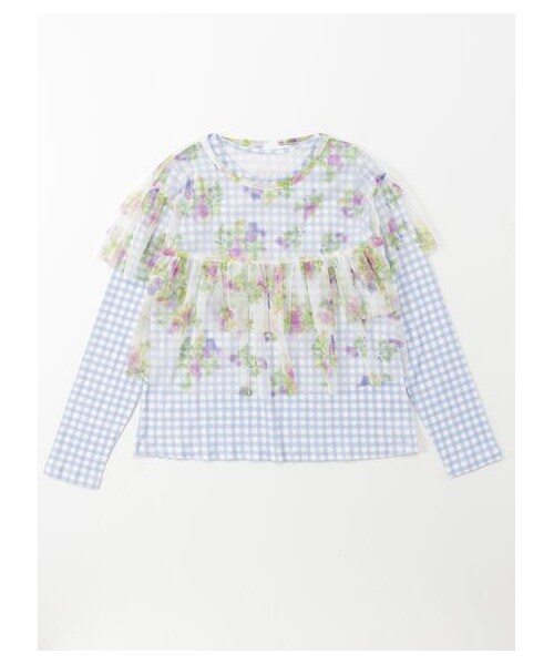 オリジナルフラワーチュールプリントチュニックＴシャツセット