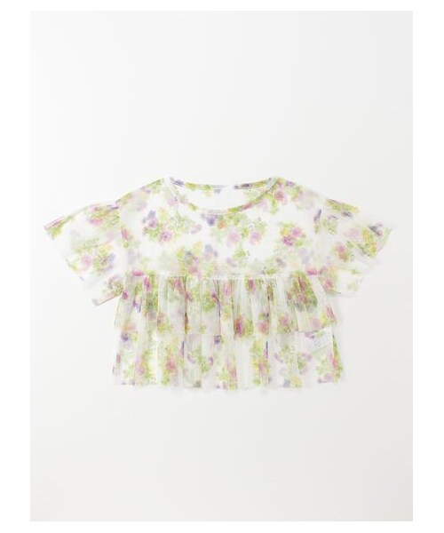 オリジナルフラワーチュールプリントチュニックＴシャツセット