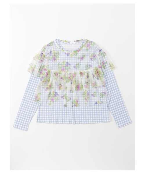 オリジナルフラワーチュールプリントチュニックＴシャツセット