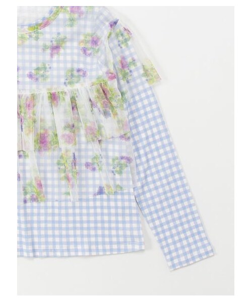 オリジナルフラワーチュールプリントチュニックＴシャツセット