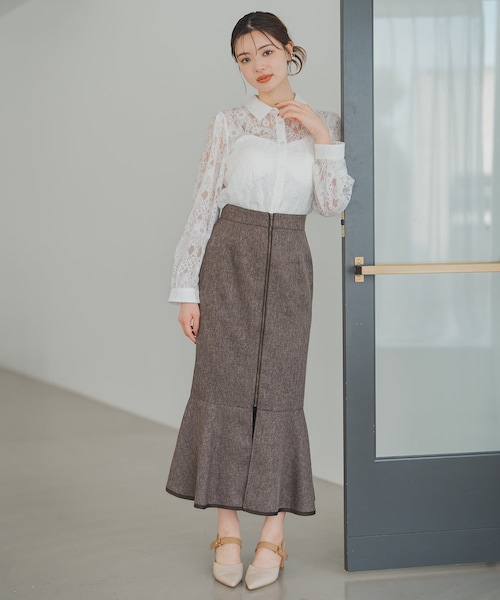 予約販売 8月下旬発売予定 フロントジップマ メイドスカ ト MM537203