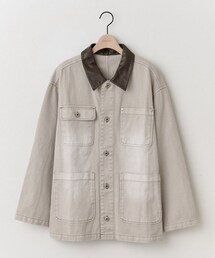 DISCOAT | 【AW先行予約/ユニセックス】Fレザーコントラストカラーカバーオール(カバーオール)