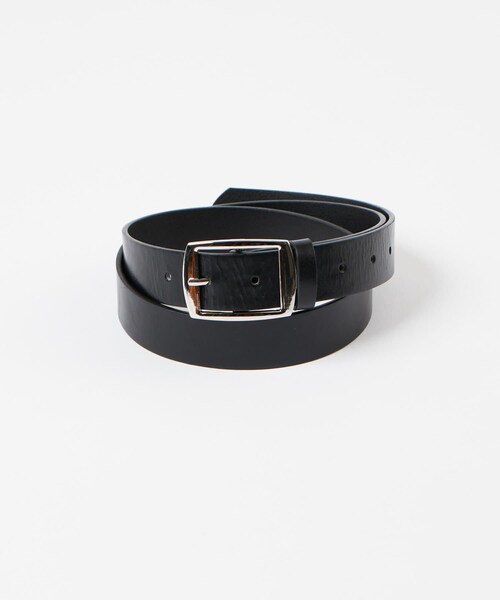 WHO'S WHO gallery(フーズフーギャラリー)の「スクエアバックルレザーベルト(ベルト・メンズ・ブラウン/ブラック・F)」の2枚目の写真