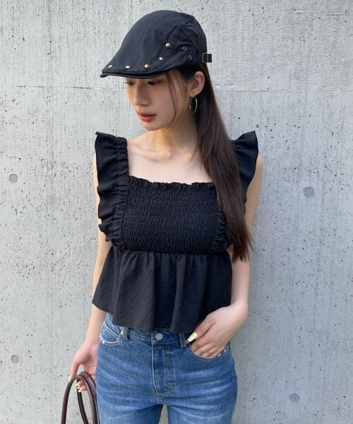 FOREVER 21（フォーエバー トゥエンティーワン）の「スタッズハンチング（その他・ブラック09/カーキ78・FREE）」の7枚目の写真