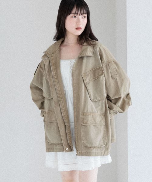 Heather（ヘザー）の「カーゴポケットミドルブルゾン（）」 - WEAR