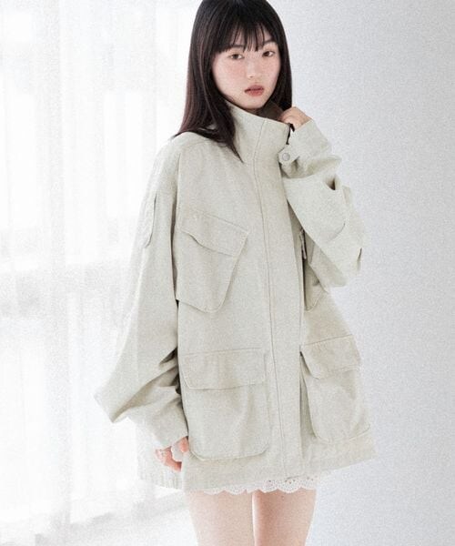 Heather（ヘザー）の「カーゴポケットミドルブルゾン（）」 - WEAR