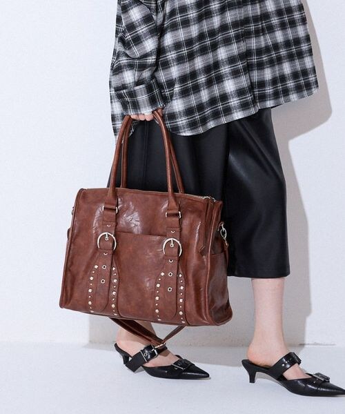 JEANASIS（ジーナシス）の「アンティークスタッズトート（）」 - WEAR