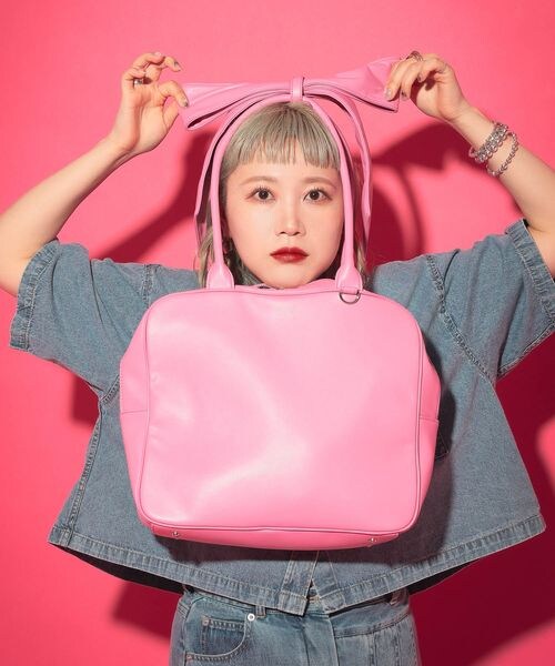 LOWRYS FARM（ローリーズファーム）の「でかリボンボストンBAG