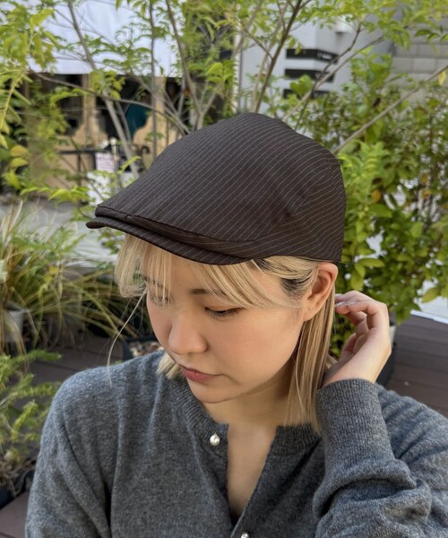 Lattice(Lattice)の「ハンチングキャップ(ハンチング/ベレー帽・レディース・ブラック/ネイビー/ブラウン・FREE)」の2枚目の写真