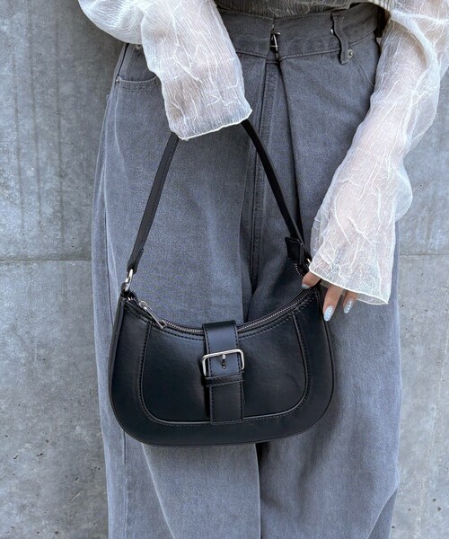 Lattice（Lattice）の「ベルトハンドルバッグ（ハンドバッグ・レディース・ブラウン/ブラック・FREE）」の2枚目の写真