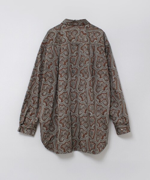 RNA-N（アールエヌエーエヌ）の「B2919 ヴィンテージペイズリーシャツ（トップス・レディース・チャコールグレーベース/ブラウンベース/ネイビーブルーベース）」の7枚目の写真