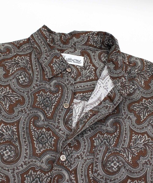 RNA-N（アールエヌエーエヌ）の「B2919 ヴィンテージペイズリーシャツ（トップス・レディース・チャコールグレーベース/ブラウンベース/ネイビーブルーベース）」の14枚目の写真