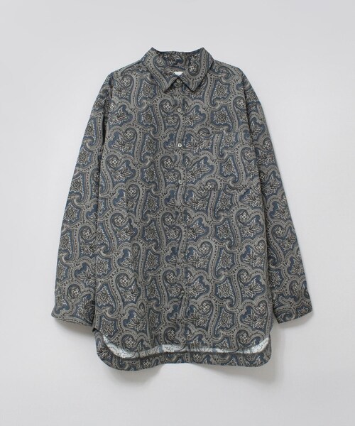 RNA-N（アールエヌエーエヌ）の「B2919 ヴィンテージペイズリーシャツ（トップス・レディース・チャコールグレーベース/ブラウンベース/ネイビーブルーベース）」の3枚目の写真