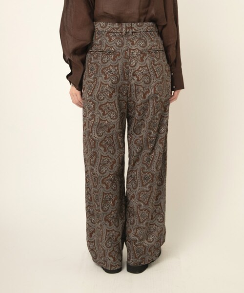 RNA-N（アールエヌエーエヌ）の「R4373 ヴィンテージペイズリーパンツ（パンツ・レディース・チャコールベース/ブラウンベース/ネイビーブルーベース）」の7枚目の写真