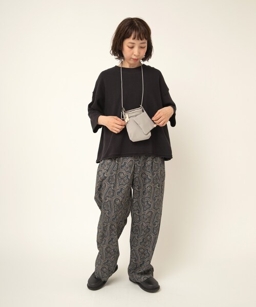 RNA-N（アールエヌエーエヌ）の「R4373 ヴィンテージペイズリーパンツ（パンツ・レディース・チャコールベース/ブラウンベース/ネイビーブルーベース）」の21枚目の写真