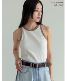 Re:EDIT（リエディ）の「カップ付きバイカラーアメスリタンク - トップス通販 | 人気レディースファッション - Re:EDIT（リエディ）（その他）」
