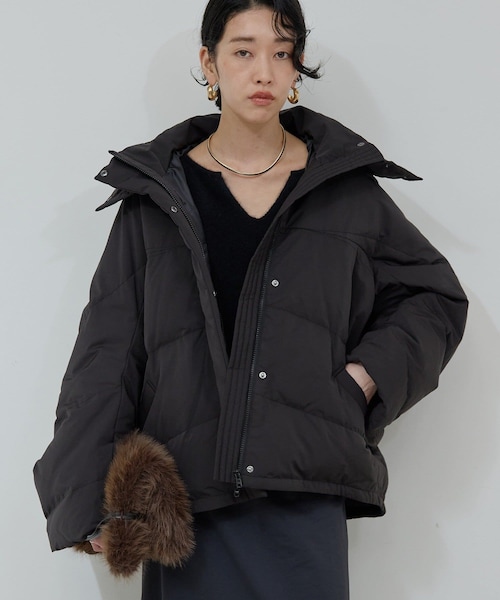 【GALLARDA GALANTE】ネイビーブラック　ファー付きダウンジャケット GALLARDAGALANTE（ガリャルダガランテ）の「【札幌先行販売】ボックス