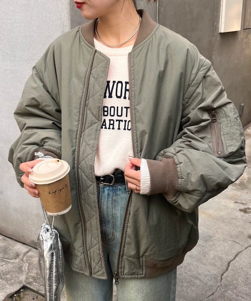 【ユニセックス】2WAYボリュームスリーブMA-1