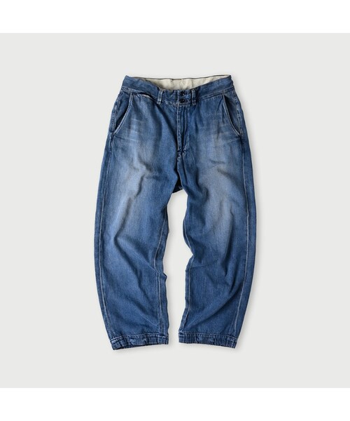 45r 45pm モンプデニムの908ニームパンツ 45Rモンプデニムの908ニームパンツ（濃）: WOMEN｜45R