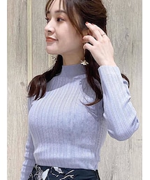 MERCURYDUO | ランダムリブタートルニット(ニット/セーター)