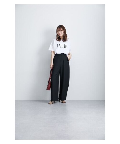 nissen（ニッセン）の「高身長　接触冷感ツイルカーブパンツ（UVカット・防シワ）（トールサイズ）（パンツ・レディース・ベージュ/グレー/ブラック・MTT/LTT/LLTT/3LTT）」の4枚目の写真