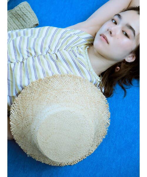 Ungrid（アングリッド）の「雑材ハット（ハット・レディース・ベージュ/ミックス・F）」の4枚目の写真