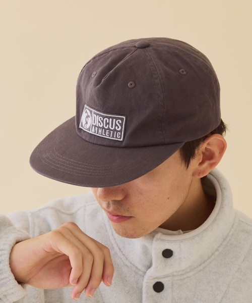 CIAOPANIC TYPY（チャオパニックティピー）の「【DISCUS】刺繍ロゴウォッシュコットンキャップ（キャップ・レディース・グリーン/ブラウン/チャコールグレー/ブラック・ONE）」の3枚目の写真