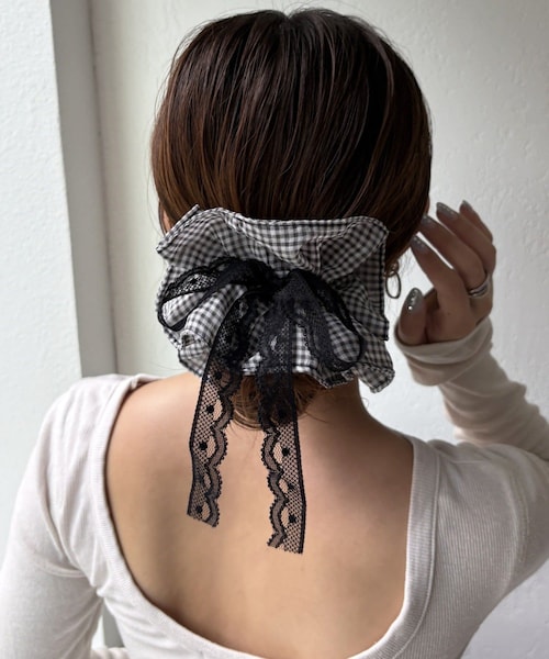 シュシュセット SETUP7 シュシュ 「SETUP7」ローズスクランチヘアーシュシュ KNF