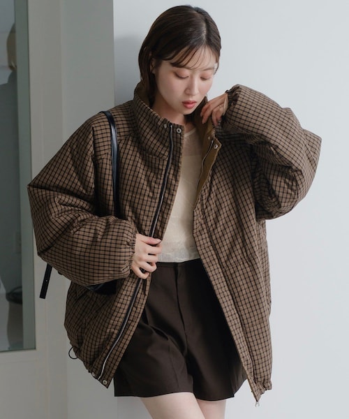 DOLCE&GABBANA チェック 中綿 リバーシブル ジャケット Kastane（カスタネ）の「【8.23(土)0:00発売/2025AW/S.Mサイズ展開