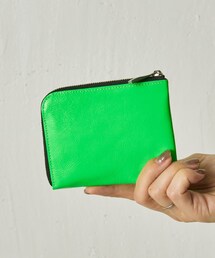 【新品未使用】イアパピヨネ　スモーキーグリーン財布 ear PAPILLONNER（イアパピヨネ）の「《牛革》がま口ファスナー