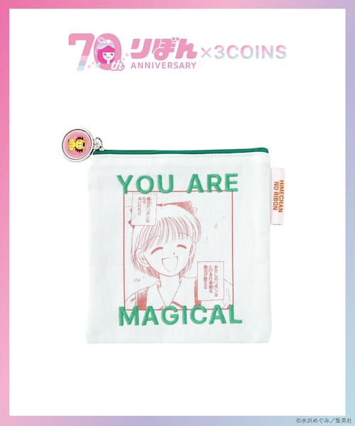 3coins（3coins）の「ポーチ／姫ちゃんのリボン（りぼん70周年