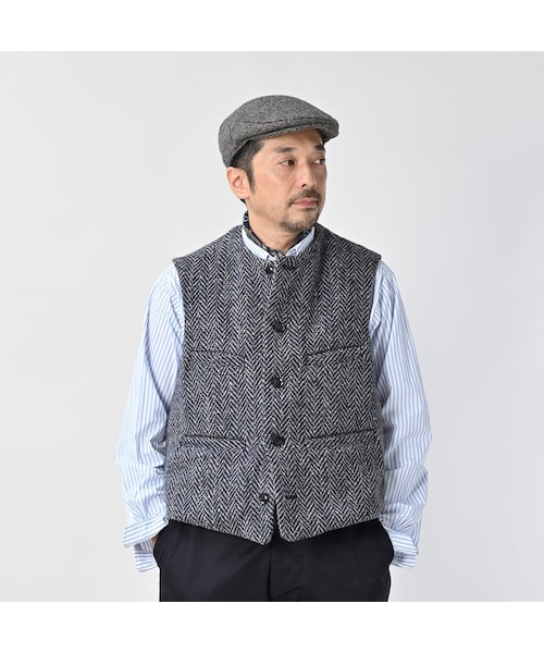 【新品】【完売品】45R 2025AW ドネガルツイード ベスト ジレ　サイズ2 45R（フォーティファイブアール）の「ドネガルツイードの908クルーズ
