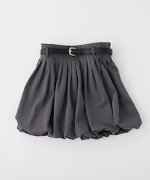 one after another NICE CLAUP | ベルト付きプリーツバルーンミニ(スカート)