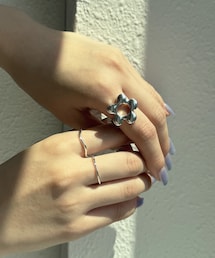 Lattice | ニュアンスフラワーリングセット(3P)(リング)