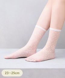 3coins | ドット柄シアーソックス(ソックス/靴下)