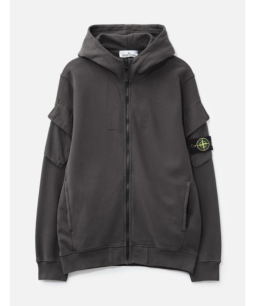 Brushed Organic Cotton Fleece Hooded Sweatshirt