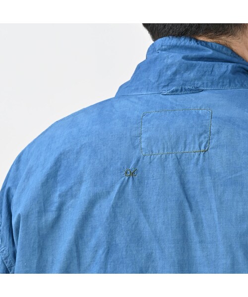 45R（フォーティファイブアール）の「藍職人 藍バチストのシャツジャケット（再び・重）（ジャケット/アウター・メンズ・78-藍(重)・05-XL）」の10枚目の写真