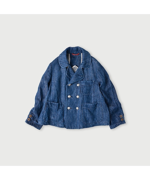 16005✨藍職人 いろいろ 45rpm インドカディデニムのジャケット 45R（フォーティファイブアール）の「藍職人 藍インドリネンデニムの