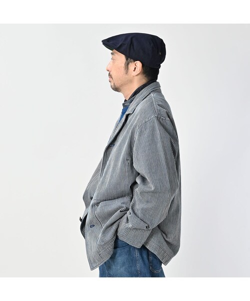 45R（フォーティファイブアール）の「藍職人 インドカディデニムのジャケット（ジャケット/アウター・メンズ・72-ヒッコリー/76-細ストライプ/78-藍・04-L/05-XL）」の7枚目の写真