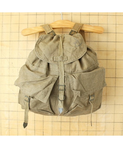 の「チェコ軍 M60 コットンリネン バックパック キャンバス
