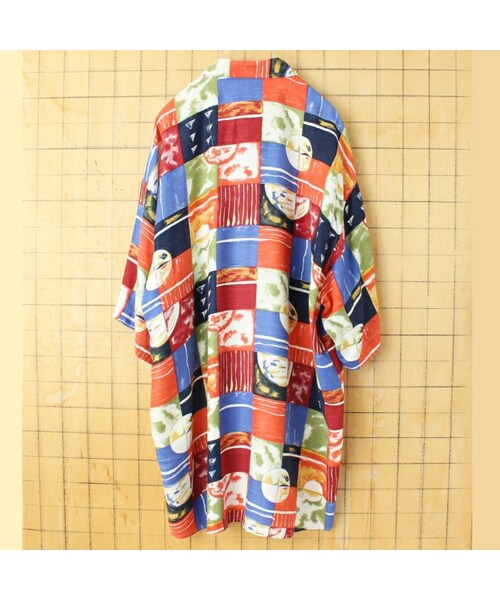 --(--)の「80s 90s EURO KING'S ROAD 総柄レーヨンシャツ メンズL 半袖 ヨーロッパ古着(シャツ/ブラウス・レディース・その他・L)」の3枚目の写真