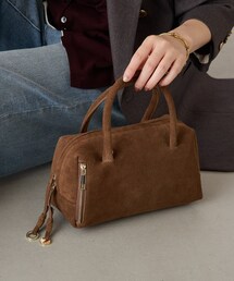 COLLAGE GALLARDAGALANTE | 【PAPILLONNER/パピヨネ】レザーチャームボストンバッグ/スエード(バッグ)