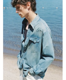 LIDNM（リドム）の「Denim Western Shirt（シャツ/ブラウス・メンズ）」