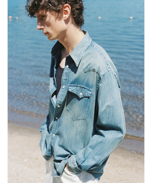 LIDNM（リドム）の「Denim Western Shirt（シャツ/ブラウス）」 - WEAR