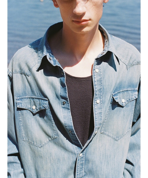 Mサイズ　LIDNM Denim Western Shirt LIDNM（リドム）の「Denim Western Shirt（シャツ/ブラウス