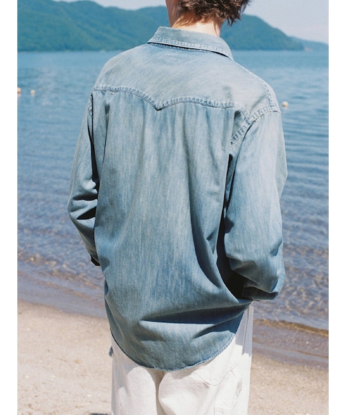 Mサイズ　LIDNM Denim Western Shirt LIDNM（リドム）の「Denim Western Shirt（シャツ/ブラウス