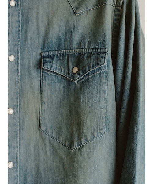 Mサイズ　LIDNM Denim Western Shirt LIDNM（リドム）の「Denim Western Shirt（シャツ/ブラウス