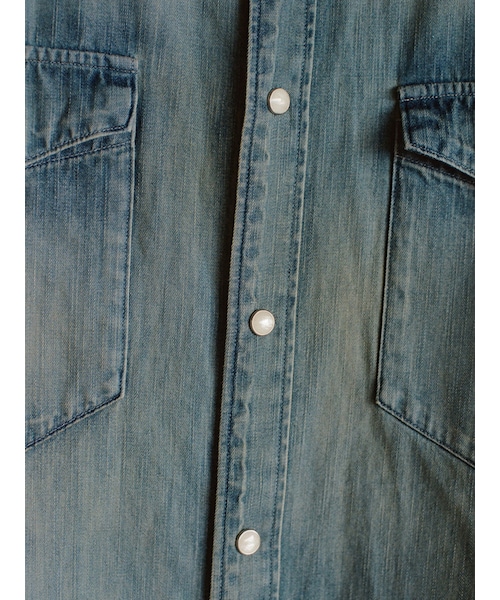 Mサイズ　LIDNM Denim Western Shirt LIDNM（リドム）の「Denim Western Shirt（シャツ/ブラウス